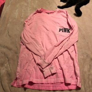Pink long sleeve pink shirt
